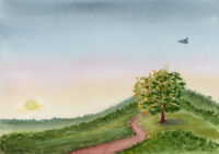 Original watercolor painting - Your Journey is Unique to You - Hayward Gaudee